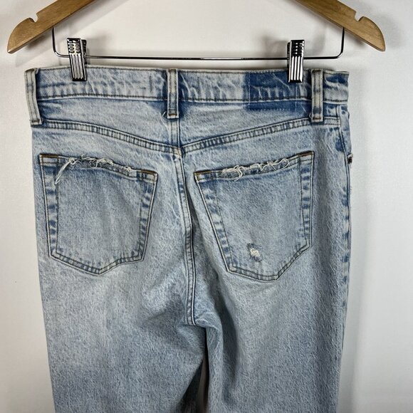 Abercrombie & fitch the dad high rise jeans Women's 27x30 Distressed‎ Grunge - Picture 6 of 9